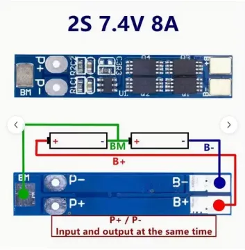 2s akku töltő Li-Ion 2
